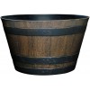 Classic Home and Garden S1027D-037Rnew Whiskey Barrel Planter 20.5" Kentucky Walnut