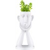 GAOBEI Succulent Plant Pots Head Bust Sculpture Statue Vase Resin Figurine Home Decor Gift for Living Room -Plants Not Included1Pcs Large