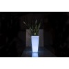 Generic Illuminated Portable LED Square Planter- Wireless RGB Energy Bulb- Includes Remote Control Operation- Allow 8 Color Changes- Waterproof- Latest USB Charging Technology White Medium