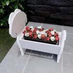 JBDKAS Shih Tzu Dog Shape Flower Pot,Animal Shaped Succulent Planter Outdoor Backyard Pots Garden Decoration Furnishings,43.7 * 21.8 * 25cm 17.2 * 8.6 * 9.8in
