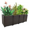 Planter Boxes Raised Garden Bed with Legs Planters for Outdoor Plants Elevated Garden Boxes Plant pots Perfect for Patio Balcony Deck to Planting Flowers Vegetables and Herbs Souwuokoo