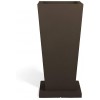 PolyStone Paseo Taper Modern Outdoor Indoor Planter 36" H x 17" W Lightweight Heavy Duty Weather Resistant Polymer Finish Commercial Grade and Residential Chocolate Brown