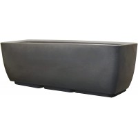 RTS Companies Inc 56020001007981 Rectangular Planter for Indoor or Outdoor Gardening 30-Inch Graphite