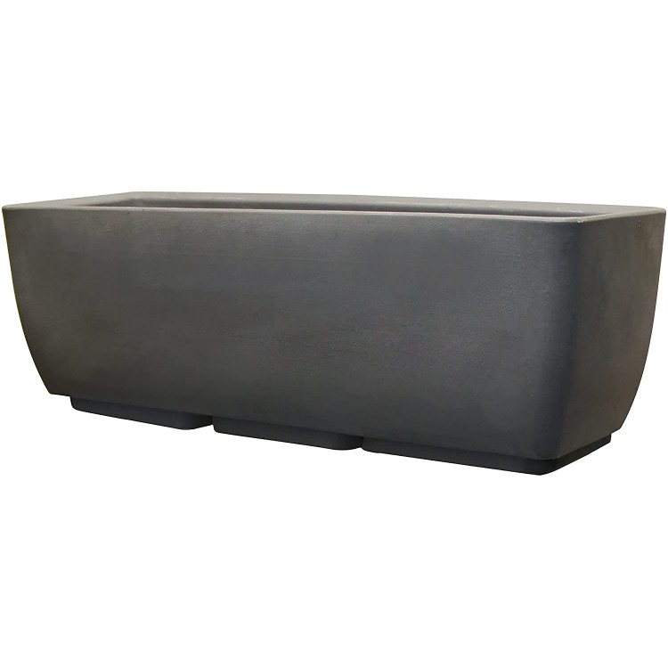 RTS Companies Inc 56020001007981 Rectangular Planter for Indoor or Outdoor Gardening 30-Inch Graphite