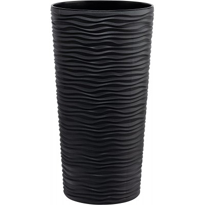 Tall planters for Indoor and Outdoor Plants 16 1 2 inch Planter Pot for Ferns and Small Trees Graphite