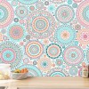 17.7''x197'' Fun Peel and Stick Wallpaper Cute Contact Paper Colorful Wallpaper Kitchen Contact Paper Decorative Self-Adhesive Wallpaper Removable Waterproof Easy to Clean Wall Covering Vinyl Rolls