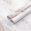 Abyssaly 23.6 inch x 78.7 inch Marble Wallpaper White Peel and Stick Wallpaper Self Adhesive Vinyl for Furniture Decorate Cleanable Removable Countertop Cabinet Bathroom Thick Shelf Paper
