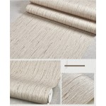 Blooming Wall: Faux Grasscloth Pattern Wallpaper Roll for Livingroom Bedroom 20.8 in*32.8 Ft=57 Sq.ft,Linen&Rice