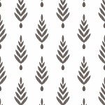 Blooming Wall Neutral Peel and Stick Wallpaper Little Trees Sapling Geometry Self-Adhesive Prepasted Wall Paper Wall Decor 17.7“x118”