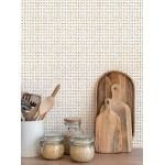 Burlap Hash Pattern Peel and Stick Wallpaper Single Sheet 2x4ft Gold