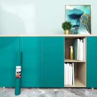 Decotalk Green Peel and Stick Wallpaper for Cabinets Contact Paper Green Wallpaper Removable Contact Paper Self Adhesive Wallpaper Roll Teal Green Wallpaper Solid Color Vinyl Wallpaper Modern 12"x120"