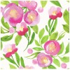 Floralplus Hand-Painted Watercolor Floral Peel and Stick Wallpaper Self Adhesive Paper Flower Room Sunroom Prepasted Decorative 17.7in x 118in Pink Green
