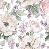 HaokHome 93012 Peony Peel and Stick Floral Wallpaper Removable Beige Pink Grey Vinyl Cabinet Self Adhesive Shelf Liner 17.7in x 9.8ft