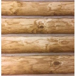 Log Cabin Wallpaper Prepasted Bolt 27" x 324" Light to Medium Brown ML-Wood York Wallcoverings