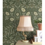 NextWall Stenciled Floral Peel and Stick Wallpaper Evergreen