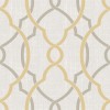 NuWallpaper NU1695 Sausalito Taupe Yellow Peel & Stick Wallpaper  Gray