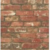 NuWallpaper NU2214 Brick Peel & Stick Wallpaper Red