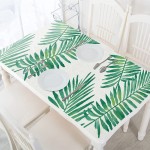 Peel and Stick Wallpaper Self-Adhesive Removable Wallpaper Decorative Wall Covering Green Palm Leaf Easy to Clean for Home Decoration and Furniture Renovation 17.71" x 118"