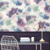 RoomMates RMK11079WP Impressionist Pink and Blue Floral Peel and Stick Wallpaper