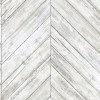 RoomMates RMK11453WP White Herringbone Wood Boards Peel and Stick Wallpaper