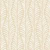 Tempaper White Clay Block Print Leaves Designer Removable Peel and Stick Wallpaper 20.5 in X 16.5 ft Made in The USA
