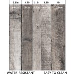 WENMER Wood Contact Paper 17.71” x 394” Wood Peel and Stick Wallpaper Rustic Wood Wallpaper Grey Wood Grain Contact Paper Self Adhesive Faux Wood Wallpaper for Cabinet Countertop Wall Shelf