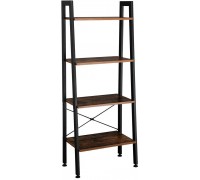 4 Tier Ladder Bookshelf Storage Rack Ladder Shelf Plant Display Rack Home Office BlowN Ladder Shelf Decorative Ladder Decorative Shelves