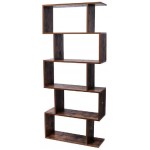 5 Shelf Ladder Bookshelf S Shaped Modern Open Shelf Storage Display for Bedroom Institu Ladder Shelf Decorative Ladder Decorative Shelves