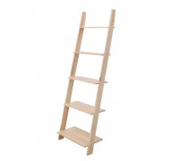 5-Tier Ladder Rack Metal Free Standing Wall Leaning Storage Ladder Shelf Bookshelf Free Standing Plant Flower Stand Holder for Living Room Bathroom Kitchen Office type1
