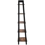 5 Tiers Ladder Shelf Vintage Bookshelf Storage Rack Shelf BlowN Ladder Shelf Decorative Ladder Decorative Shelves