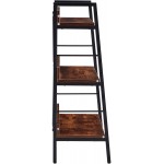 Viinice 3 Layer Ladder Shelves Display Bookshelf H Ladder Shelf Storage Shelves Rack Shelf Unit Metal Frame