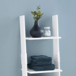 Zenna Home Ladder Style Bathroom Linen Tower White