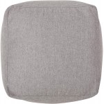 Christopher Knight Home Tattnall Contemporary Two Tone Fabric Cube Pouf Gray Beige