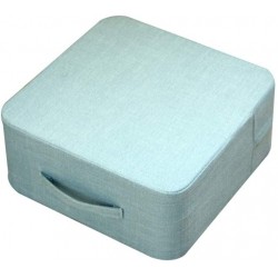 Greneric Square Pouf Thick Futon Floor Seat Cushion Footstool Movable Tatami Stool Washable Case for The Living Room Bedroom,Balcony Bay Window 15.7"x7" Sky Blue